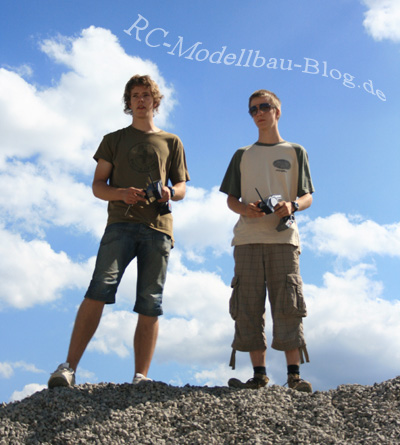 RC-Modellbau-Blog Team: links Sebastian, rechts Leon