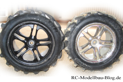 Traxxas Felgen lackiert - chrom Traxxas Felgen lackiert - chrom