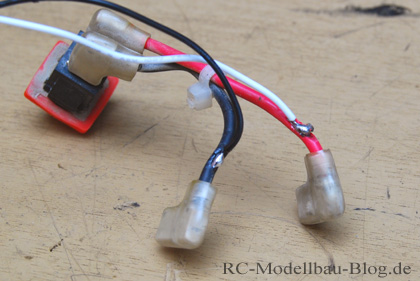 Angelötete Kabel am Failsafe - HPI Baja 5B SS