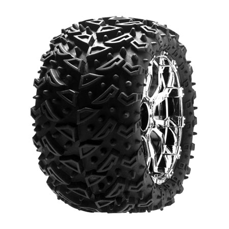 Team Losi Zombie Maxx Reifen mit Force Felgen