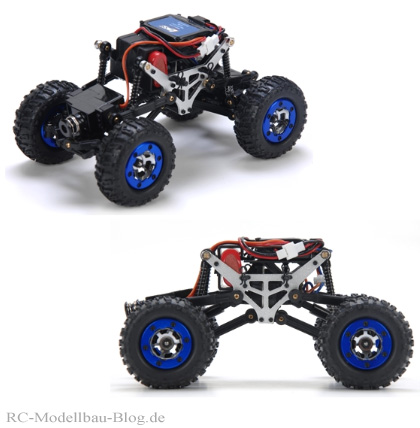 Chassis und Aufbau des Team Losi 1:24 Micro Rock Crawler